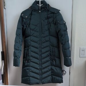 Eddie Bauer Dark Teal Puffer Coat